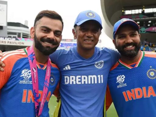 rahul dravid with virat and rohit